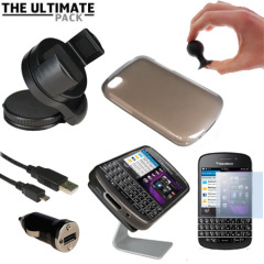 The Ultimate BlackBerry Q10 Accessory Pack - Black