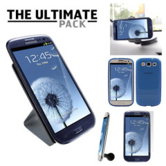 The Ultimate Samsung Galaxy S3 i9300 Accessory Pack - Blue