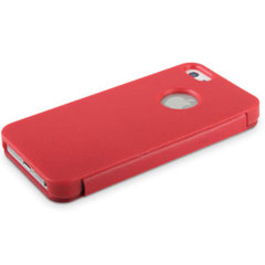 Ultra Slim Side Open Case for iPhone 5 - Red