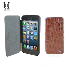UUnique Croc Folio Hard Shell for iPhone 5  -Dark Brown