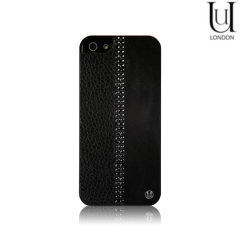 Uunique Jewel Slim Leather Hardshell for iPhone 5 - Black