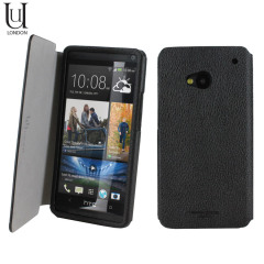 Uunique Leather Folio and Screen Protector for HTC One