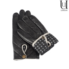 Uunique Women's Leather Touchscreen Gloves - Medium