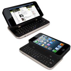 Wireless Sliding Keyboard and Case for iPhone 5 - Black