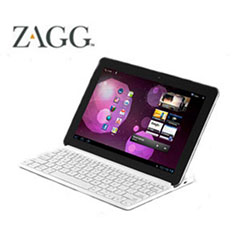 Zaggkeys SOLO Bluetooth Keyboard for Tablets and Smartphones - White
