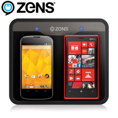 Zens Qi Double Wireless Charging Pad - Black