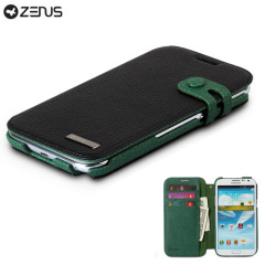 Zenus Masstige Color Edge Diary Case for Galaxy Note 2 - Black / Green