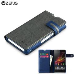 Zenus Masstige Modern Edge Diary Case for Sony Xperia Z - Grey