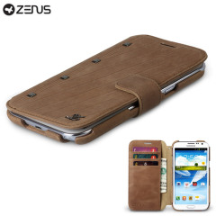 Zenus Neo Vintage Diary Case for Samsung Galaxy Note 2 - Brown
