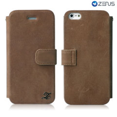 Zenus Prestige Genuine Leather Vintage Diary Series iPhone 5 - Brown