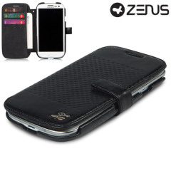 Zenus Prestige Leather Samsung Galaxy S3 Diary Series Case - Black