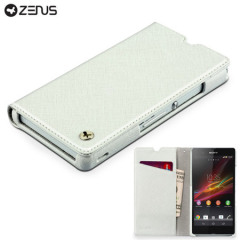 Zenus Prestige Minimal Diary for Sony Xperia Z - White