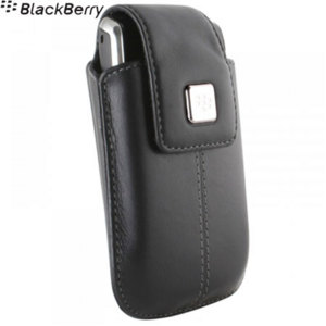 BlackBerry Curve Leather Swivel Holster - Pitch Black - HDW-18960-001