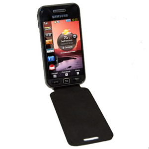 Genuine Samsung Tocco lite Premium Flip Case - Black