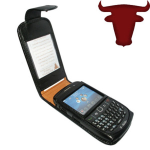 Piel Frama Case For BlackBerry 8520 Curve - Black