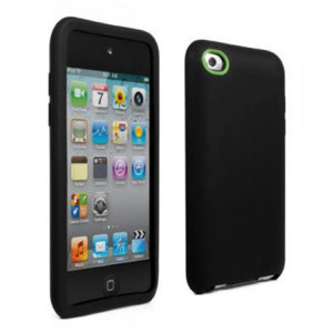 Antimicrobial Silicone Case for iPod touch 4G - Black