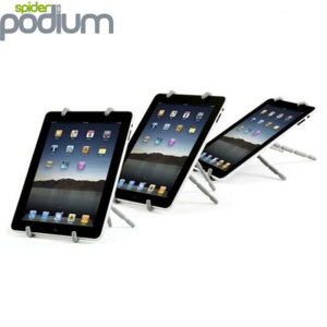 Breffo Spiderpodium can be utilised as an accessory to virtually any tablet device available. The SpiderPodium is very lightweight and compact making it the ultimate portable gadget!
