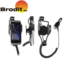 Charge and use your Nokia E7 safely in your vehicle with this Brodit active holder with tilt swivel.