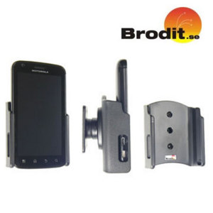 Use your Motorola Atrix safely in your vehicle with this small, neat and discreet Brodit Passive holder.