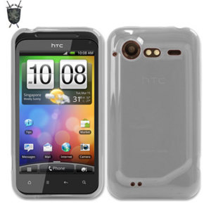 Crystal case like protection with the durability of a silicone case for the HTC Incredible S in clear.