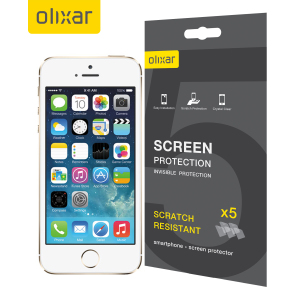 Olixar Screen Protector 5-in-1 Pack - iPhone 5S / 5
