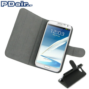 Protect your Samsung Galaxy Note 2 with this ultra-thin and stylish genuine leather book case and stand from PDair.