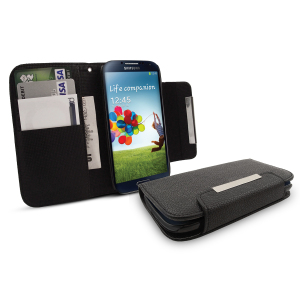 Funda Samsung Galaxy S4 tipo cartera - Negro