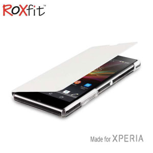 Roxfit Book Flip Case for Sony Xperia Z1 - Polar White
