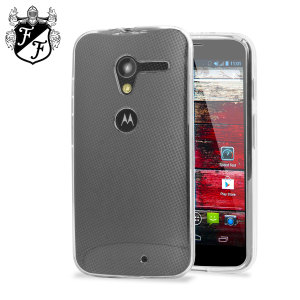 Crystal case like protection with the durability of a silicone case for the Moto X. This case is 100% clear, preserving all the great style of your Moto X.