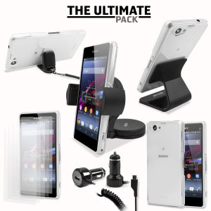 The ultimate Sony Xperia Z1 compact accessory pack contains must have items for your Z1 Compact. Designed to protect and store your Xperia Z1 compact at home, in the office and in the car.