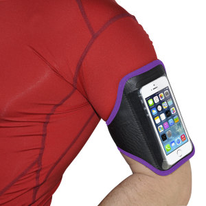 Brazalete Deportivo Universal para Smartphones Medianos - Morado