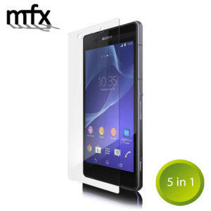 Keep your Sony Xperia Z2's screen in pristine condition with this 5 pack of MFX scratch-resistant screen protectors.