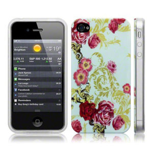 Specifically made for the iPhone 4S / 4, this floral flurish protective hard shell case from Call Candy will shield your iPhone from everyday knocks and drops, while adding a splash of style and colour.