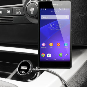 Keep your Sony Xperia Z2 fully charged on the road with this high power 2.4A Car Charger, featuring extendable spiral cord design. As an added bonus, you can charge an additional USB device from the built-in USB port!