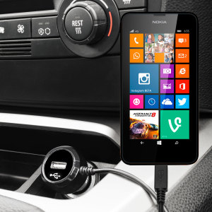 Keep your Nokia Lumia 625 fully charged on the road with this high power 2.4A Car Charger, featuring extendable spiral cord design. As an added bonus, you can charge an additional USB device from the built-in USB port!