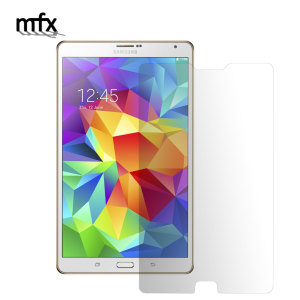 Keep your Galaxy Tab S 8.4's screen in pristine condition with an MFX scratch-resistant screen protector.