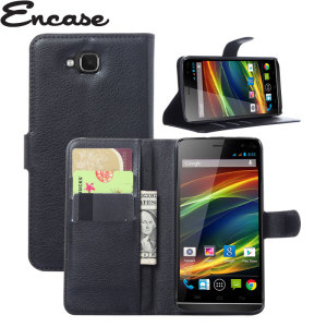 The Encase Wallet Case in black sticks to the back of your Wiko Slide to provide enclosed protection and can also be used to hold your credit cards.