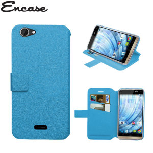 The Encase Stand and Type Wallet Case in blue clips to back of your Wiko Getaway to provide enclosed protection and can also be used as a viewing stand.