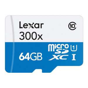 Carte Mémoire Micro SD XC 64Go Lexar – Classe 10