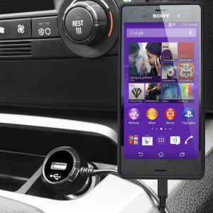 Keep your Sony Xperia Z3 fully charged on the road with this high power 2.4A Car Charger, featuring extendable spiral cord design. As an added bonus, you can charge an additional USB device from the built-in USB port!