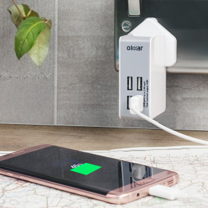 Chargeur Secteur International Olixar 4 ports USB - 4.8A