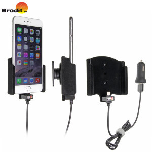Charge and use your iPhone 7 Plus / 6 Plus in your vehicle with this Brodit active holder with tilt swivel.