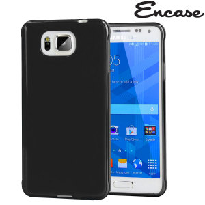 Custom moulded for the Samsung Galaxy Alpha. This black FlexiShield case from Encase provides a slim fitting stylish design and durable protection against damage, keeping your Alpha looking great at all times.