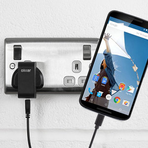 Charge your Google Nexus 6 Charger quickly and conveniently with this compatible 2.4A high power charging kit. Featuring mains adapter and USB cable.
