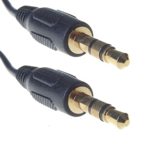 The 3 metre gold ended 3.5mm to 3.5mm Auxiliary cable lets you listen to music like never before and is the perfect solution for connecting your portable music player to your car or stereo's 'Aux in' socket.