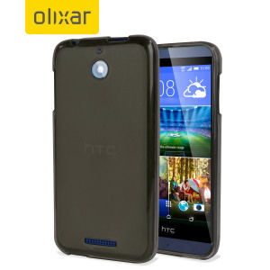 Custom moulded for the HTC Desire 510. This smoke black FlexiShield case from Olixar provides a slim fitting stylish design and durable protection against damage, keeping your Desire 510 looking great at all times.