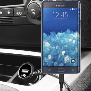 Keep your Samsung Galaxy Note Edge fully charged on the road with this high power 2.4A Car Charger, featuring extendable spiral cord design. As an added bonus, you can charge an additional USB device from the built-in USB port!