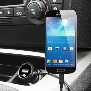 Keep your Samsung Galaxy Ace 4 fully charged on the road with this high power 2.4A Car Charger, featuring extendable spiral cord design. As an added bonus, you can charge an additional USB device from the built-in USB port!