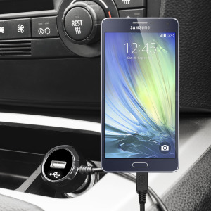 Keep your Samsung Galaxy A5 2016 fully charged on the road with this high power 2.4A Car Charger, featuring extendable spiral cord design. As an added bonus, you can charge an additional USB device from the built-in USB port!