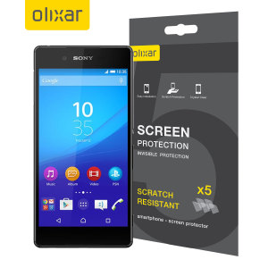 Keep your Sony Xperia Z3+'s screen in pristine condition with this Olixar scratch-resistant screen protector 5-in-1 pack.